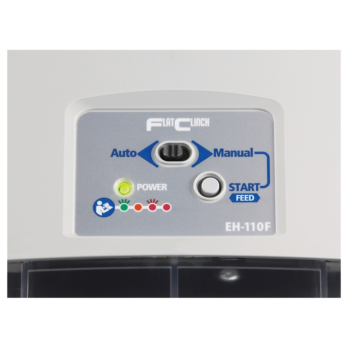 Sélecteur et voyants de l'agrafeuse électrique MAX EH-110F.